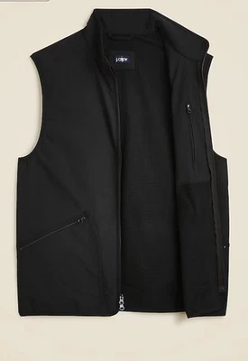 Новый с Ярлыками J. Экипаж эластичной Tech жилет черный M Куртка Пальто BX012 молнии карманы путешествий - Изображение 1 из 4