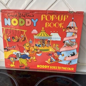 Vintage Enid Blyton Noddy Goes To The Fair Pop Up Book - Picture 1 of 6