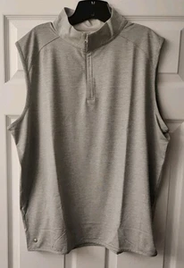 Neu mit Etikett XLARGE Peter Millar Gale Crown Crafted Stealth Viertel-Reißverschluss Weste UVP 125 $  - Bild 1 von 6