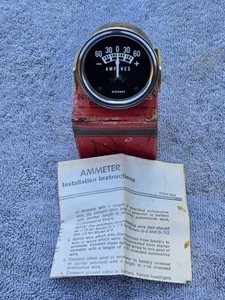 Niehoff G2 Ammeter Amp Gauge 0-60 Range Amperes NOS W/ Box & Instructions - Picture 1 of 7