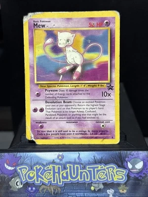 Pokemon Card Mew Promo 8 Black Star Promo WOTC Played - Image 1 of 2