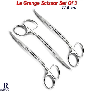 Tijeras quirúrgicas La-Grange para recortar tejido goma tijeras herramientas de enfermería - Imagen 1 de 5