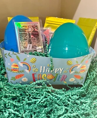 Easter Basketball Card Basket - Giant Egg - Envelopes - Prizm, Rookies, NBA - Image 1 of 4