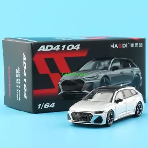 GB Masdi 1:64 Silver RS6 Avant Wagon Sports Model Diecast Collect Car - Picture 1 of 8