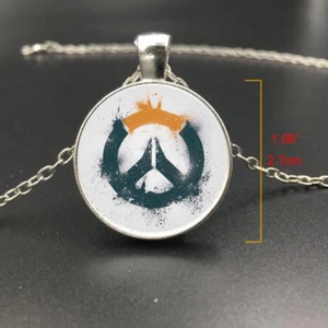 Overwatch Logo Videospiel Gamer Gaming Halskette Anhänger Schmuck Kunst Geschenk Geschenke - Bild 1 von 11