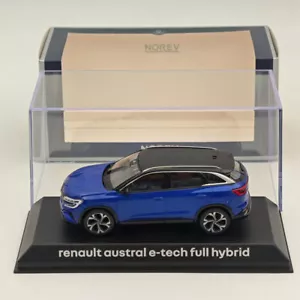 Norev 1/43 Renault Austral E-tech Full Hybrid Blue Diecast Model Cars Collection - Imagen 1 de 7