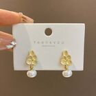 Jewelry Accessories Leaf Pearl Earrings  Personalized Prom
