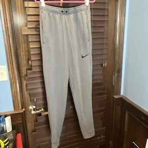 Nike Mens S Gray Sweat Pants Dri-Fit NO STRING - Picture 1 of 7