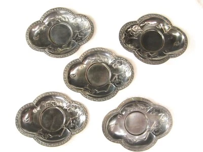 Platillo de taza de té Chataku vintage Sencha Ganmao Hoshi bandeja de té de hojalata chino japonés Foto 1 de 4