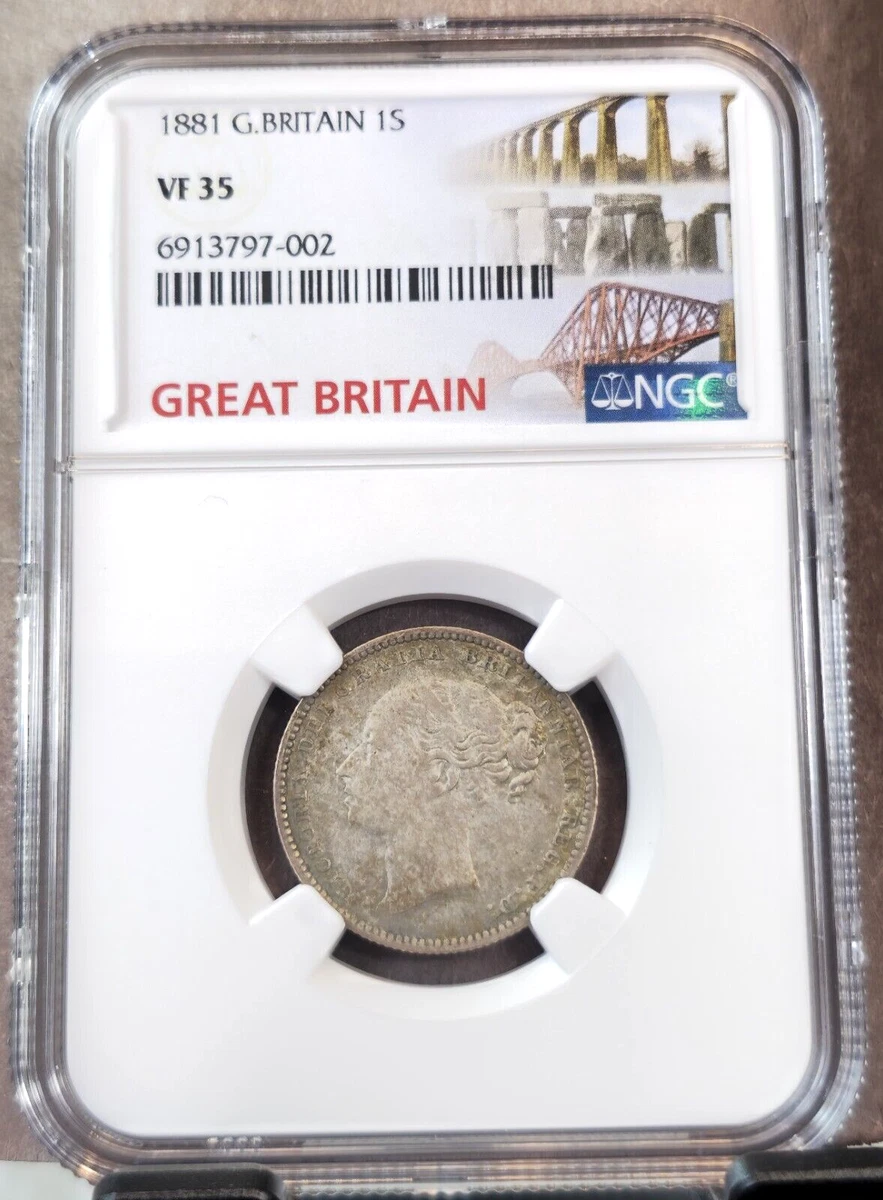 NGC-VF35 ヴィクトリア ヤングヘッド　１シリング　1870年 NGC-VF35 ヴィクトリア ヤングヘッド 1シリング 1870年 - メルカリ