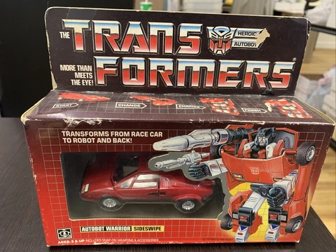 MISB Transformers G1 SIDESWIPE Original Factory Sealed NIB Cover