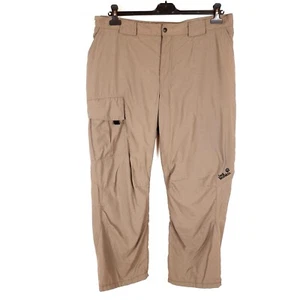 JACK WOLFSKIN Hombres Pantalones Carga Talla XL (W36 L27) Poliamida Beige Reg... - Imagen 1 de 12