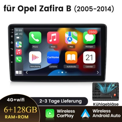 Android 13 Carplay für Opel Zafira B Astra H 2005-2014 Autoradio Navi GPS WIFI - Bild 1 von 4