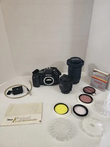 NIKON N6006 AF CAMERA w/ Tamron AF 70-300 and Sigma Lenses With Filters And Bag - Picture 1 of 9