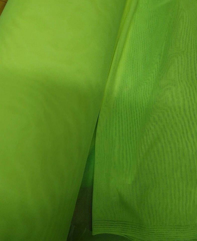 1 yard 4 way stretch good weight lime mesh - Image 1 of 1