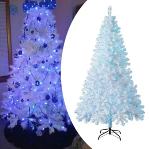 1.2/1.5/1.8/2.1M Artificial Christmas Tree with LED Lights White Xmas Decoration - Picture 1 of 23
