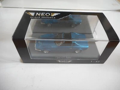 Neo Scale Models Opel GT Aero en bleu au 1:43 en boîte - Photo 1/2