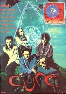 Vintage The Cure Wish Fiction Promo 34 x 22 Rare Poster - Picture 1 of 4