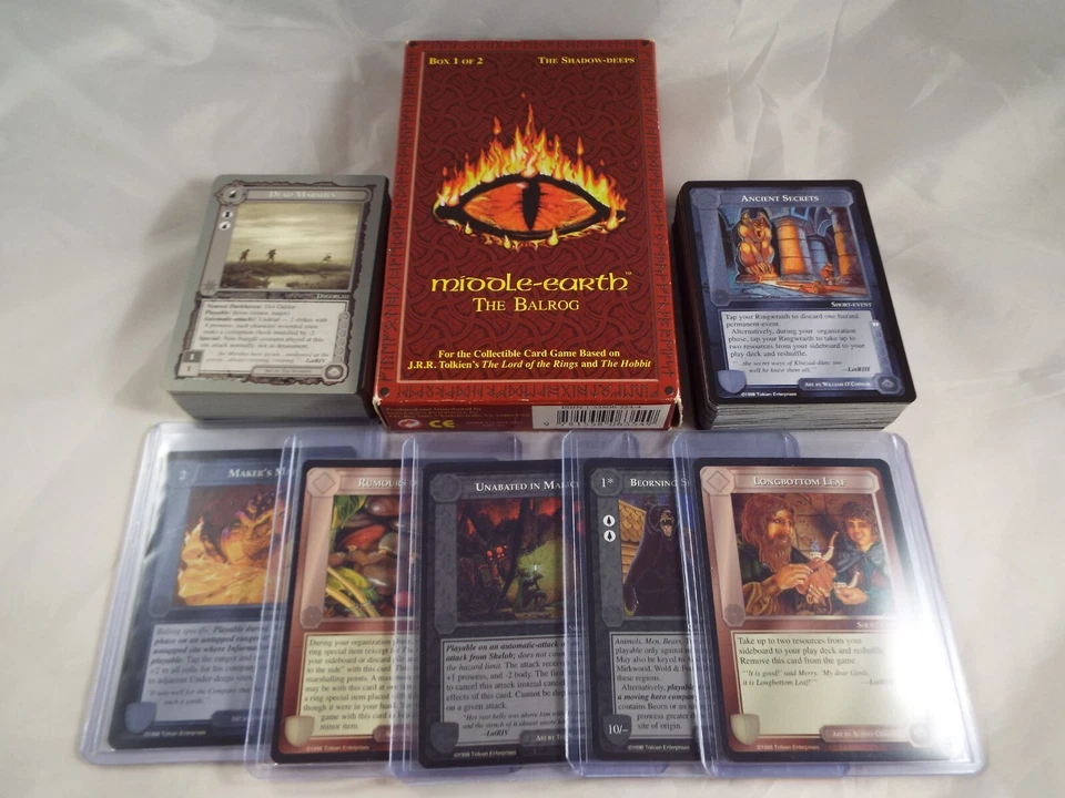 MIDDLE EARTH THE WIZARDS THE BALROG COMPLETE SHADOW DEEPS 132 CARDS - Image 1 of 4