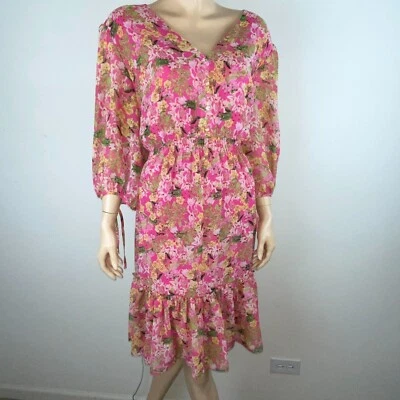 Taylor Dress Womens 20W Lovely Beautiful Summer Floral Print Bohemian Pretty 20W - Image 1 of 4