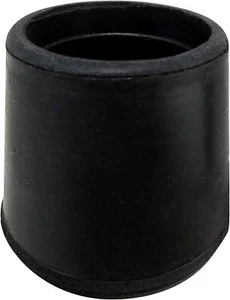 1-1/8″ Rubber Chair Leg Tips - 24 Pack Black Caps - Picture 1 of 4