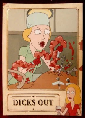 RICK AND MORTY - Season 2 - Card BKB03 - Dicks Out - Cryptozoic 2019 - Image 1 of 2