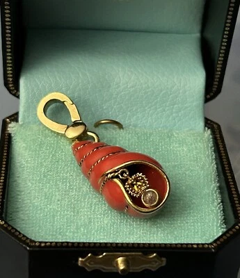 Berloque de concha Juicy Couture 4 pulseira ou colar B/caixa - Imagem 1 de 3