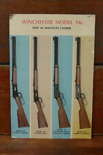 Vintage Winchester Model 94s Cardboard Advertising Sign Gun Rifle 44 Magnum