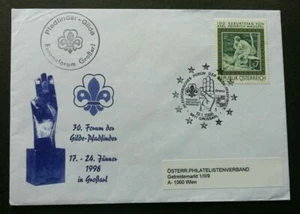 [SJ] Austria 30th Forum Scouting 1998 Jamboree Scout (stamp FDC) *addressed - Picture 1 of 5
