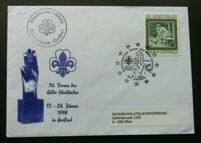 [SJ] Austria 30th Forum Scouting 1998 Jamboree Scout (stamp FDC) *addressed - Image 1 of 4