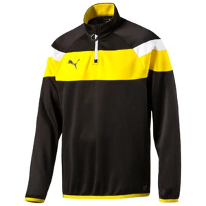 PUMA SPIRIT II Yellow and black long sleeved jumper Sz M Men 100% Authentic - Picture 1 of 1