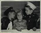 1951 Press Photo New York Richard Bell,5,Charles Saari,6, (rt),Alice Mann NYC