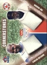 2002 Fleer Platinum Cornerstones #26 Carlos Delgado Mo Vaughn /1000 - NM-MT