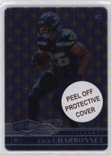 2023 Panini Plates & Patches Gold 8/35 Zach Charbonnet #174 Rookie RC