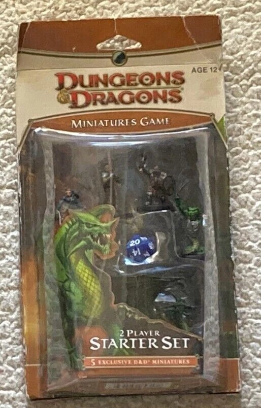 Dungeons and Dragons Miniatures Game 2 Player Starter Set 2008 DDM WOTC DND