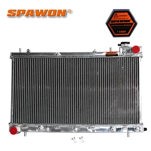 SPAWON Radiator For 1999-2002 Subaru Impreza Forester H4 2.5L 2.2L AT MT 2 Row - Picture 1 of 8