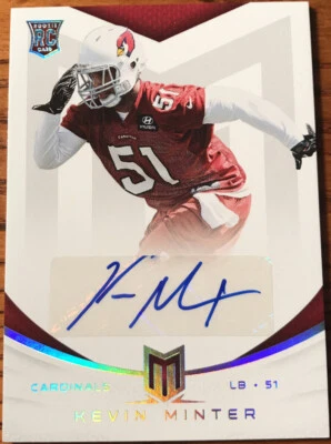 2013 Momentum Rookie Signatures Platinum Kevin Minter #154 #’d 05/25 - Image 1 of 2
