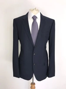 HUGO BOSS - Mens Slim Fit Plain BLUE WOOL SUIT - 42 Reg - W34 L32 - LOVELY - Picture 1 of 11