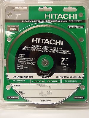 Hitachi 7  Wet Cut Continuous Rim Diamond Saw Blade For Tile & Stone NEW • 29.95$