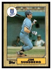 1987 Topps #190 Jim Sundberg - Kansas City Royals