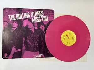 ROLLING STONES Miss You Vinyl ROLLING STONES 12” Pink Vinyl Nice 1978 - Picture 1 of 3