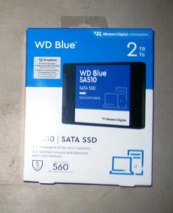 WD Blue SA510 2TB SATA Solid State Drive NEW Factory Sealed Retail Box - Afbeelding 1 van 2