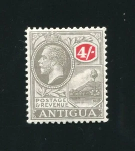 Antigua 57 St. Johns Harbor Four Schilling Stamp Mint Hinged - Picture 1 of 5