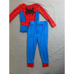 Spiderman 4T Boys Two Piece Pajama Set Red and Blue  - Picture 1 of 6