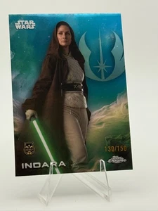 2025 Topps Chrome Star Wars Indara Skywalker Blue Refractor /150 130/150 - Bild 1 von 2