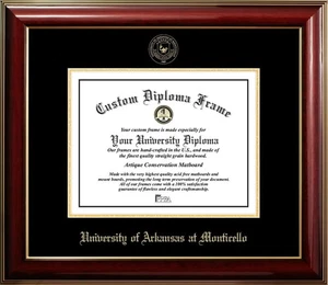 New Campus Images Frame Diploma "University of Arkansas at Monticello" Fast Ship - Picture 1 of 1