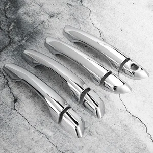 8pcs ABS Silver Car Exterior Door Handle Cover Trim Fits For 2018-201 - Picture 1 of 11