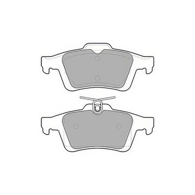 DELPHI LP1958 Brake Pad Set Rear Fits Saab 9-3 2.0 t BioPower 1.9 TTiD 2.0 t XWD - Image 1 of 4