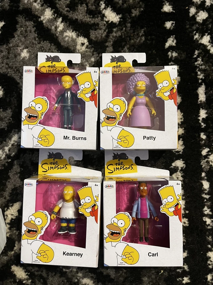 The Simpsons Jakks Pacific 2.5-inch Figure Wave 5 Complete Set of 4 - Image 1 of 1