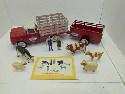Ford F Series Happy Ranchers 1964 vintage Nylint #7200 ¡Juego completo con remolque! Foto 1 de 4